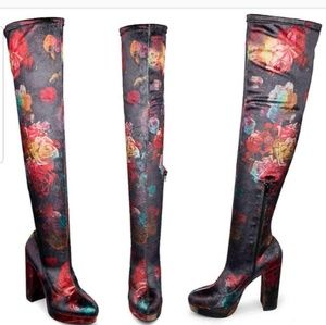 Madden Girl Velvet Thigh High Boot